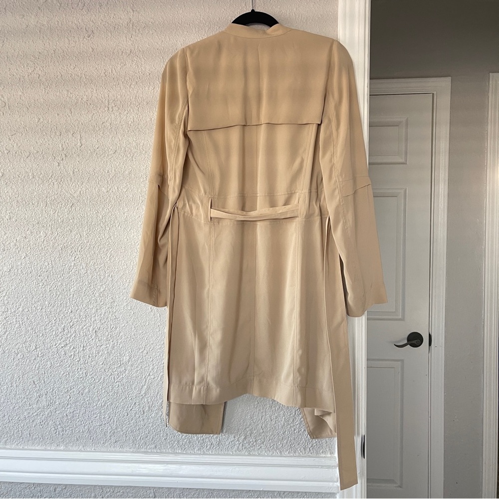 Aritzia Babaton Cream Trench Coat sierra beige  XXS NWT - Picture 11 of 12